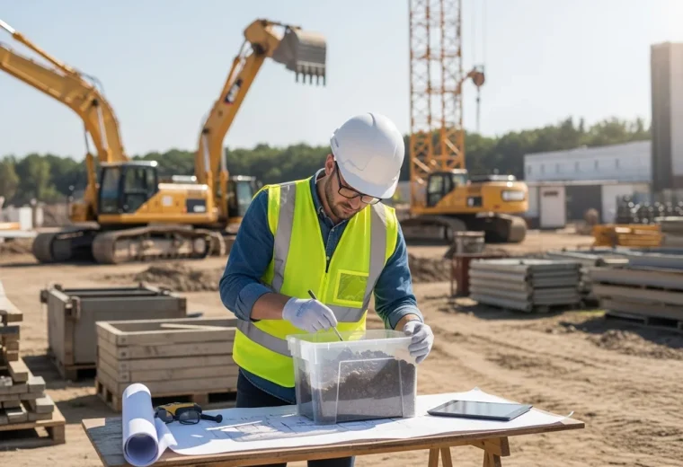 chantier geotechnicien sol