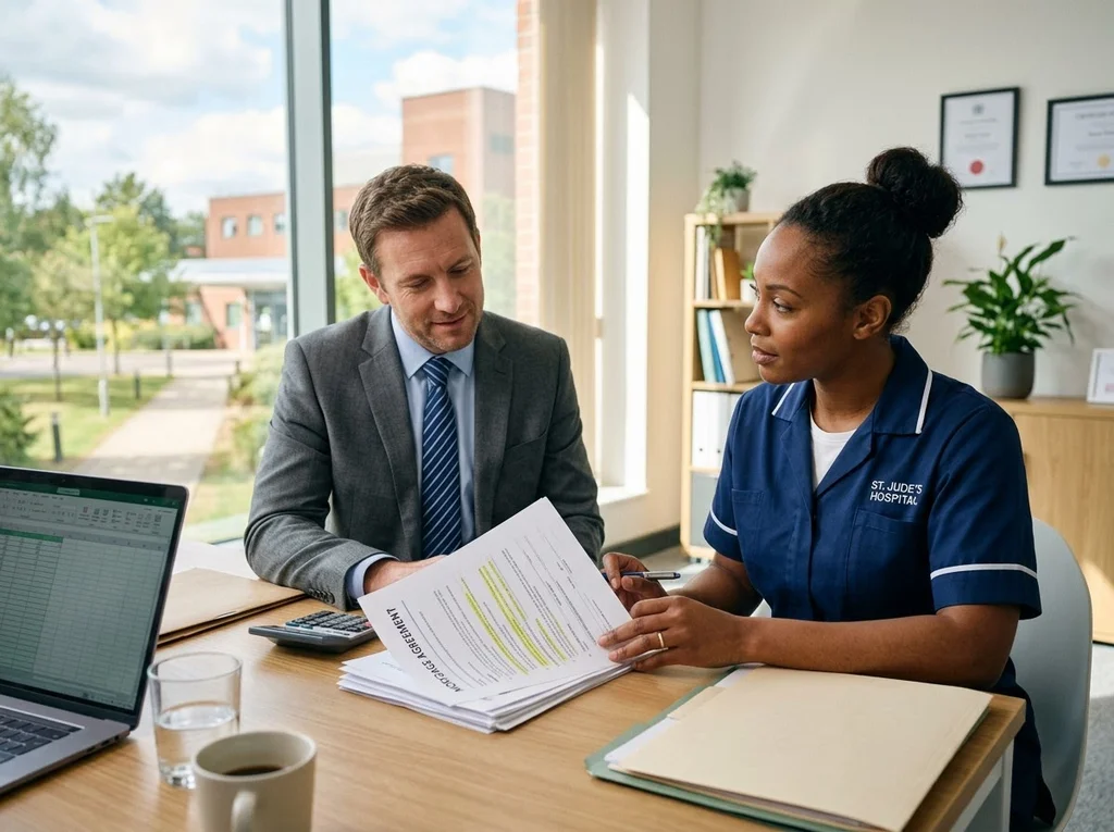 hospitalier travailleur confiant