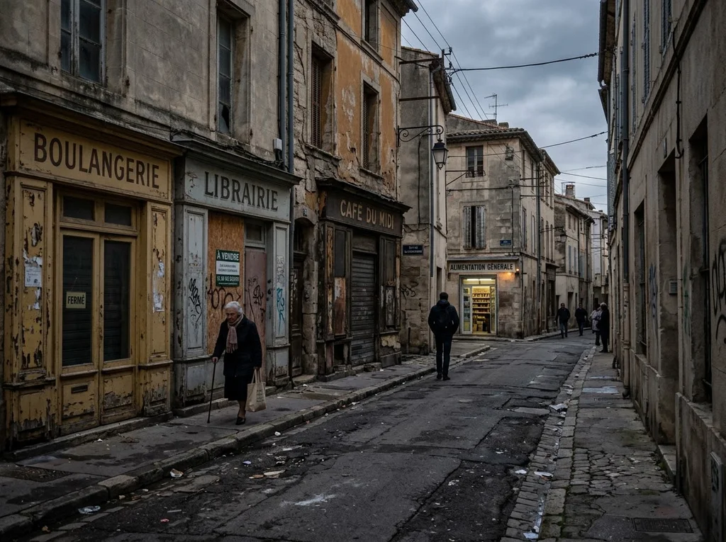 quartier urbain abandonné