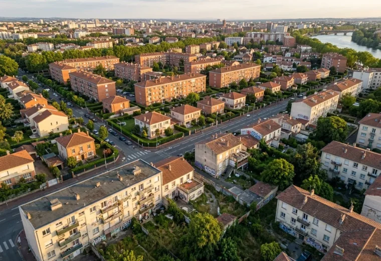 vue aerienne quartier